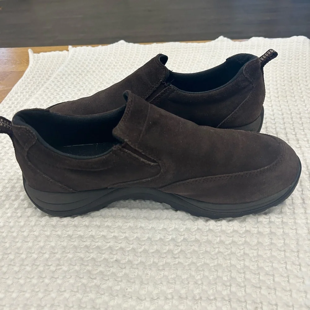 L.L. Bean Brown Suede Loafers. Size 10 1/2.